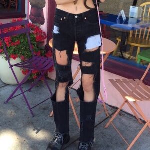 Levi Strauss & Co. Black High Waisted Jeans W 28 L 34